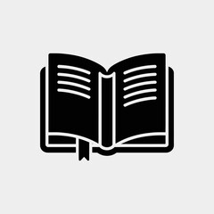 Poster - E book icon vector, Education online icon, Electronic book sign