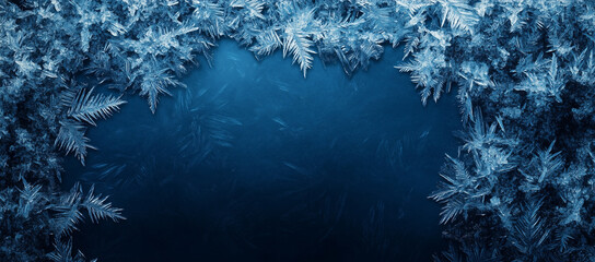 Wall Mural - Frost background with Copy Space