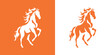 Modern fire horse logo design for 2026 Chinese New Year celebrations