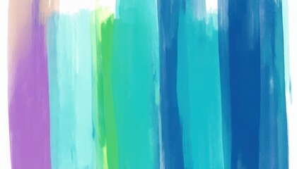 Poster - vertical brush stroke gradient of blue teal aqua green and violet hues on canvas background for modern design, perfect for branding, abstract print, web banner, packaging, or digital backdrop

