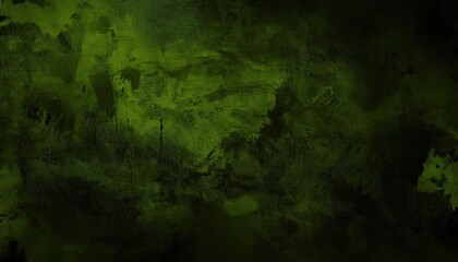 Aufkleber - dark grunge green texture with dripping paint and abstract brush strokes, perfect for web design, poster background, or branding material


