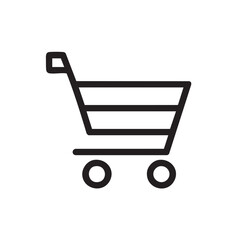 Poster - Simple shopping cart icon for online shopping experience