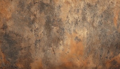 Leinwandbilder -  weathered rust and sandstone textured wall surface with earthy tones of brown, ochre, and gray for industrial background, interior design detail, poster texture, or grunge style branding element