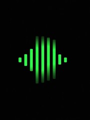 Poster - Fading Signal Bars Transition to Panic Icon in a Minimalist Dark Layout