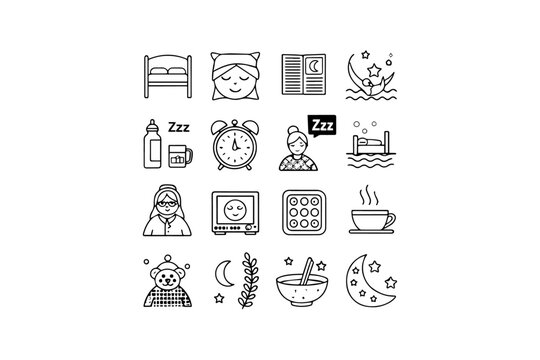 Set of vector icons collection for web and design use