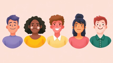 Poster - Emotional Check-In Guide Featuring Diverse Characters for Social Stories and Expressions in Different Emotional States