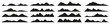 © Vector Tradition - Mountain range silhouettes, black rocky landscape shapes. Isolated vector range of hills, monochrome ridges. Alps with summit peaks set of elements for adventure, rocks climbing, travel and hiking