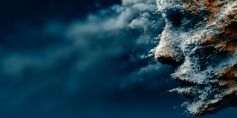 Wall Mural - blue sky with clouds