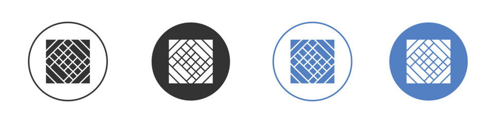 Mosquito net icon collection for app in black and blue colors