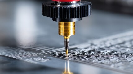 Poster - Digital interface controlling automated polishing cycle for custom jewelry pieces