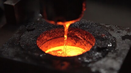 Poster - Jewelry flask spinning inside centrifugal casting machine