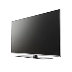 Poster - Silver Frame Black Screen 3 D Television Icon Isolated