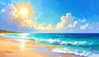 © おふとん - 海 ビーチ 浜辺