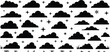 © Authentic - Black and White Cloud and Star Silhouette Illustration with Minimalist Natural Elements