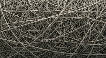 Abstract, Background, Texture, Abstract Tangled Threads Texture