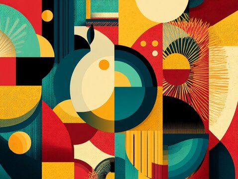 Hispanic heritage month. Abstract flag ornament background design
