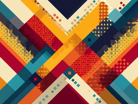 Hispanic heritage month. Abstract flag ornament background design