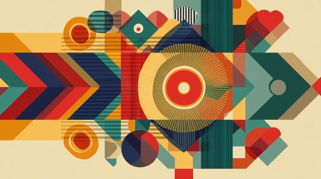 Hispanic heritage month. Abstract flag ornament background design