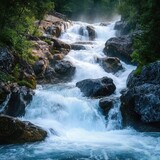 Waterfalls cascading water natural wonder river descent scenic beauty nature force freshwater movement outdoor attraction landscape photography environment awe