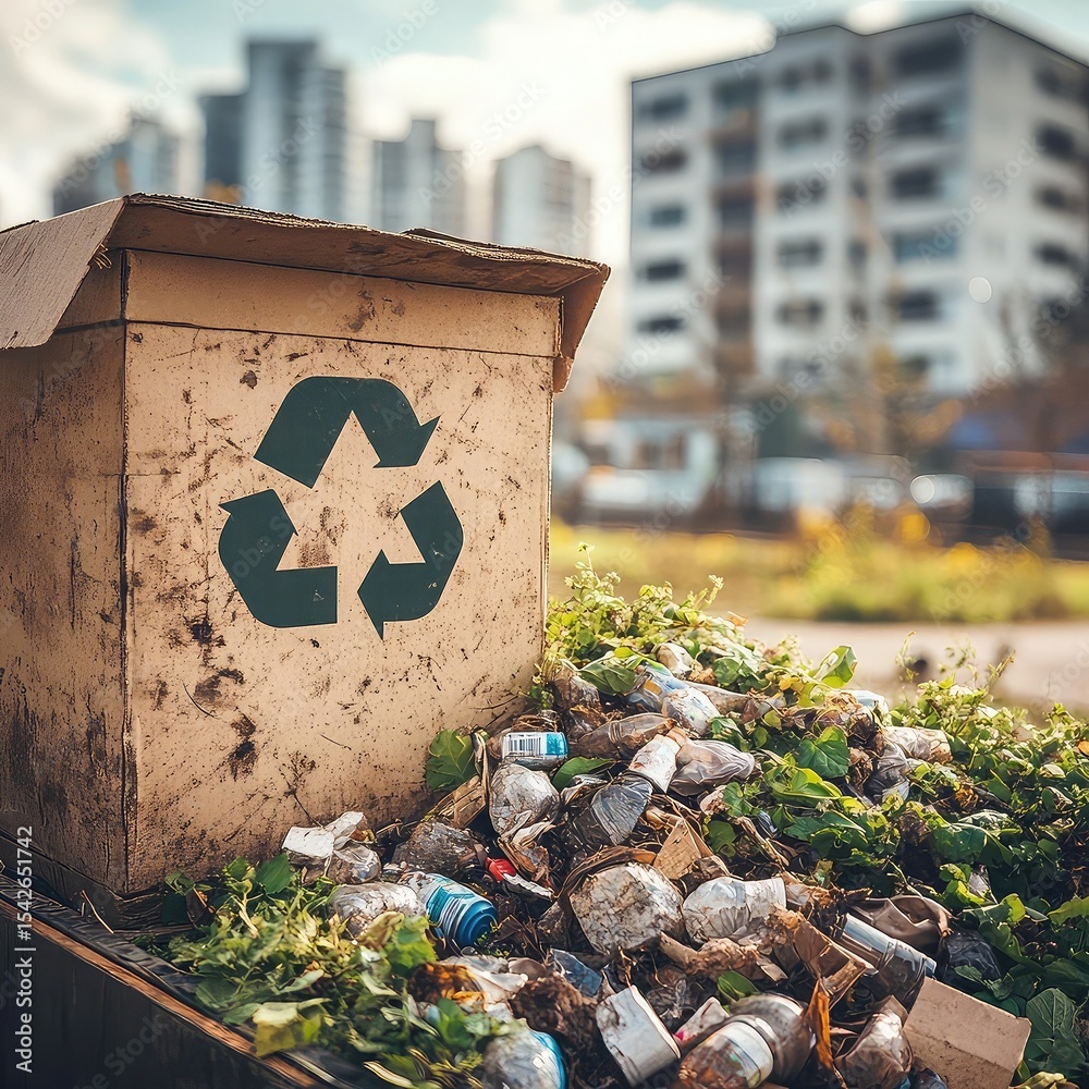 Photo inspiration: Visual Reference: Urban Zero Waste Solutions Sustainable City Waste Management Recycling