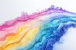© Kahar - Abstract rainbow marbled paint swirls