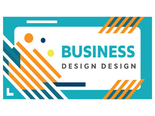 Poster - Abstract business design template with geometric shapes isolated on white background
