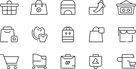 Fototapete - This vector icon set illustrates various household appliances and business symbols for web design