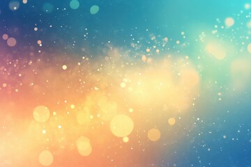 Poster - Colorful abstract motion background with defocused lights creating a festive atmosphere, Abstract motion defocused background, colorful festive bokeh in blue