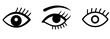 © Prasa-gg - Black minimal eye clipart perfect for cosmetic and glamour themes