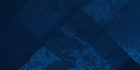 Poster - Abstract grunnge background gradient dark navy blue banner art modern simple design