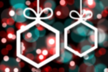 Wall Mural - blurred christmas background