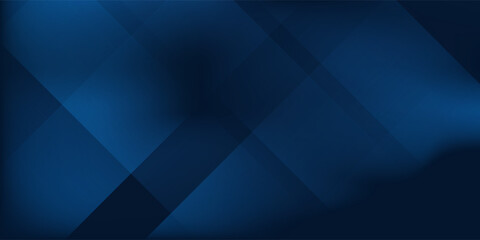 Poster - Design background gradient dark navy blue banner illustration abstract simple art