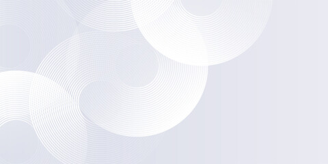 Poster - Abstract lines grey background with dynamic circle lines modern abstract art