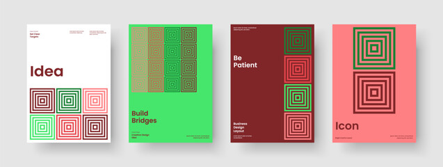 Wall Mural - creative brochure layout. geometric report design. isolated book cover template. banner. background.