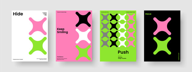 Wall Mural - modern flyer design. geometric book cover template. abstract poster layout. report. banner. brochure
