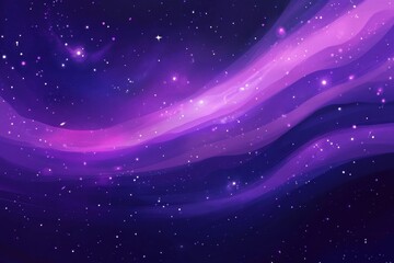 Poster - Vibrant swirling galaxy background with rich purple hues and twinkling stars across the cosmic expanse, space galaxy background