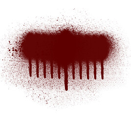 Poster - Dramatic Red Drip Stain Design for Intense Visuals and Eye Catching Effects in Graphic Projects and Creative Compositions and Art