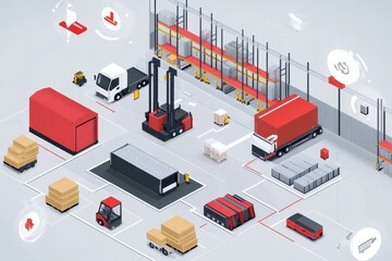 Poster - Efficient operations in a smart warehouse management system for logistics and inventory control, Smart warehouse management system