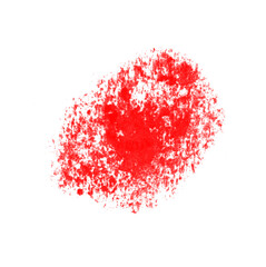Poster - Abstract Red Brushstroke Texture on Transparent Backdrop for Digital Design Projects and Creative Compositions with Artistic Grunge Element