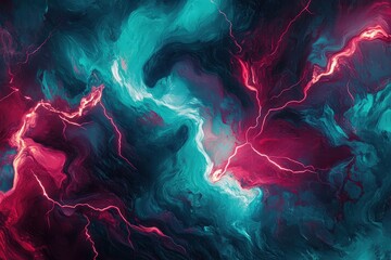 Fototapete - A vibrant abstract design featuring swirling colors.