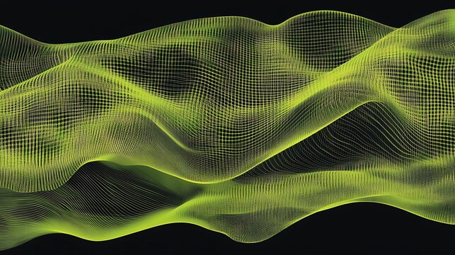 Abstract wavy mesh pattern