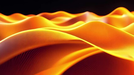 Poster - Vivid orange wave form background design for digital art and graphics, abstract orange wave form able background