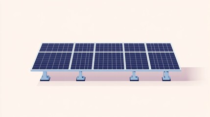 Flat solar panel array