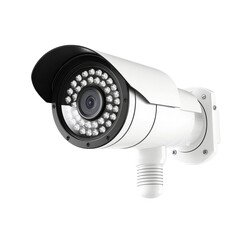 Poster - CCTV cameras isolated on a white background for security surveillance and monitoring purposes, CCTV cameras isolated on white background