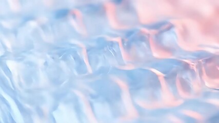 Poster - Abstract Wavy Texture Background in Soft Blue and Pink Tones for Digital Art
