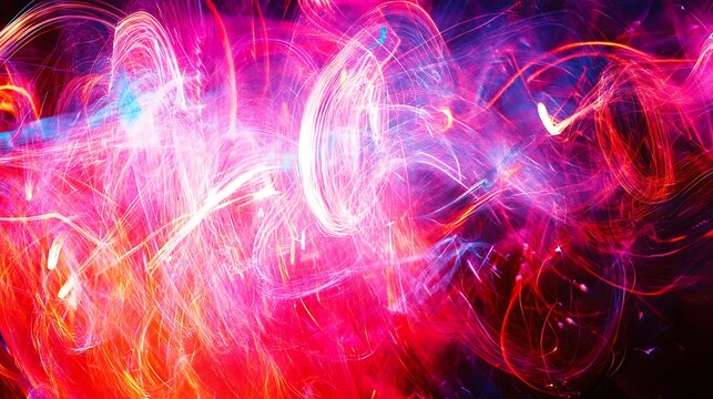 Abstract swirling light trails (10)