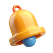© JUNAKY - 3d notification bell icon isolated on white background
