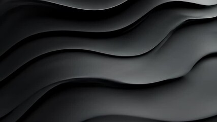 Poster - Monochromatic Wave Background With Elegant Curves and Smooth Gradients Optimized For Design