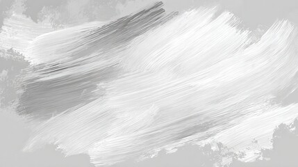 Fototapete - Broad white and grey paint strokes forming dynamic abstract background, providing contemporary minimalist visual element with artistic elegance
