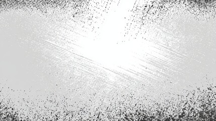 Poster - Halftone gradient pattern creating abstract diagonal texture, transitioning from black to white, perfect for digital design backgrounds and graphic projects